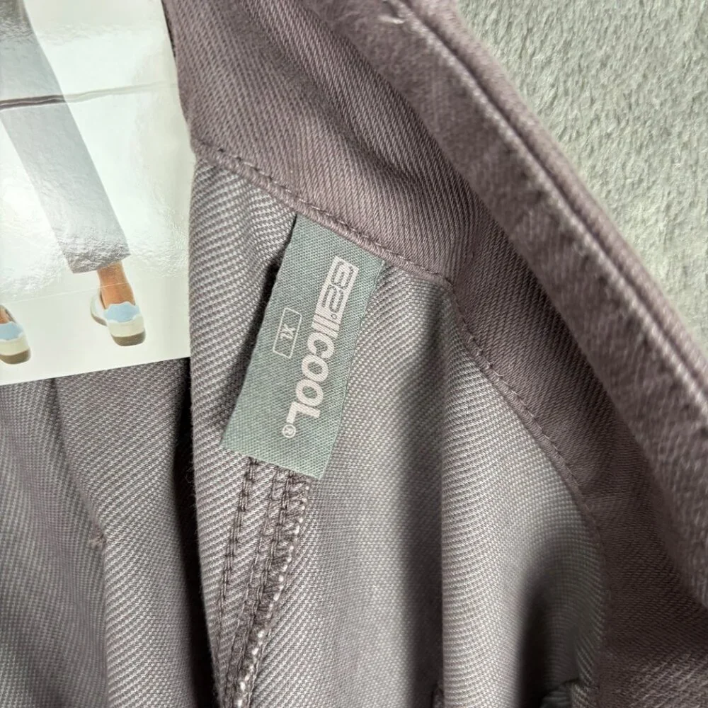 NEW 32 Degrees Cool Women's Size XL Purple Ankle Length Pants Cotton Blend - Picture 8 of 8